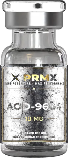 PRMX AOD-9604 research peptide vial