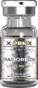 PRMX Ipamorelin research peptide vial