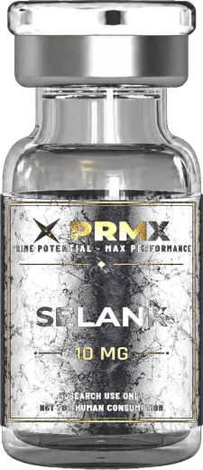 PRMX Selank research peptide vial